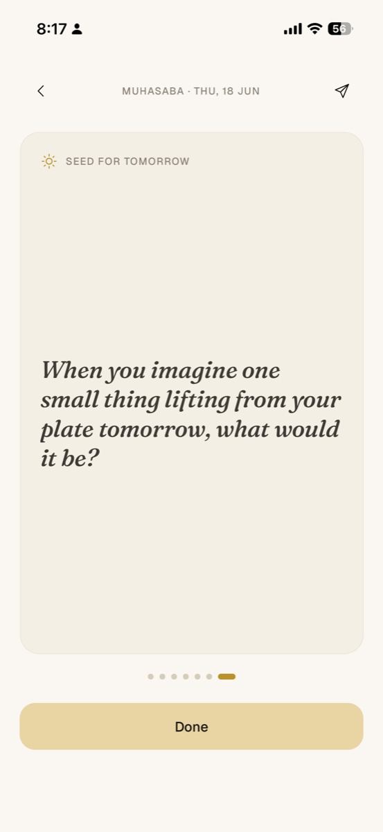 A seed planted for tomorrow.